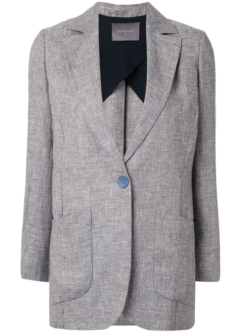 Shop Lorena Antoniazzi Regular-fit Single-breasted Blazer In Blue