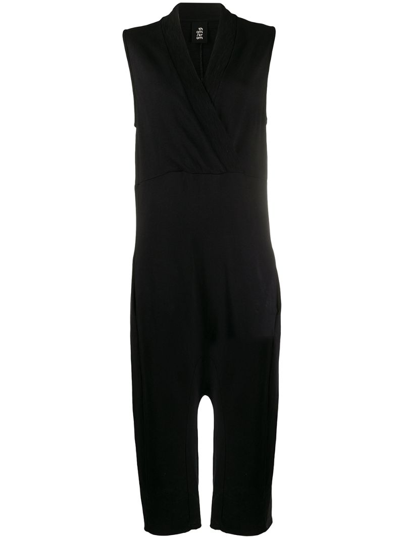 Thom Krom Sleeveless Jersey Jumpsuit In Black