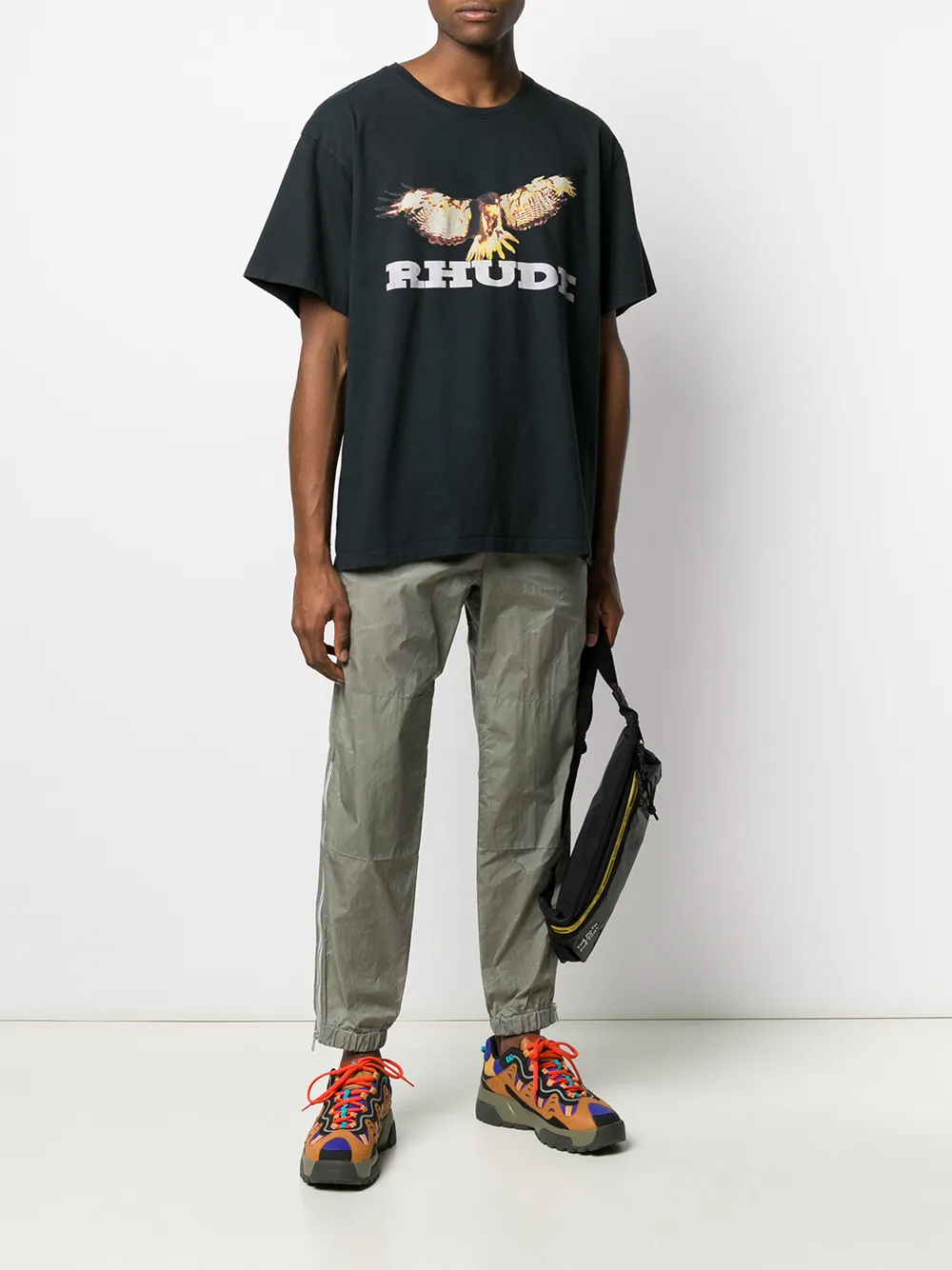 RHUDE Oversized T-shirt Zwart