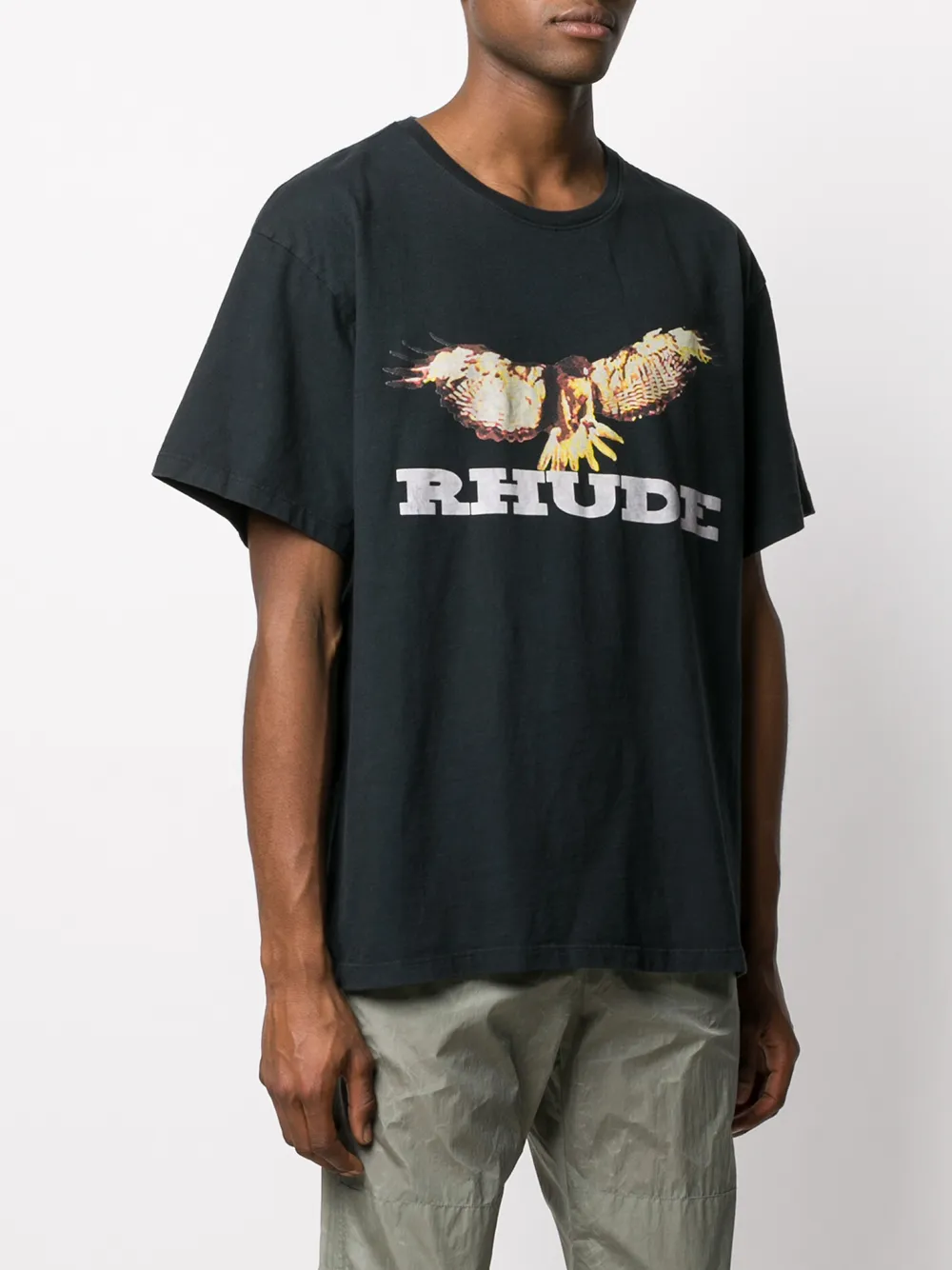 RHUDE Oversized T-shirt Zwart