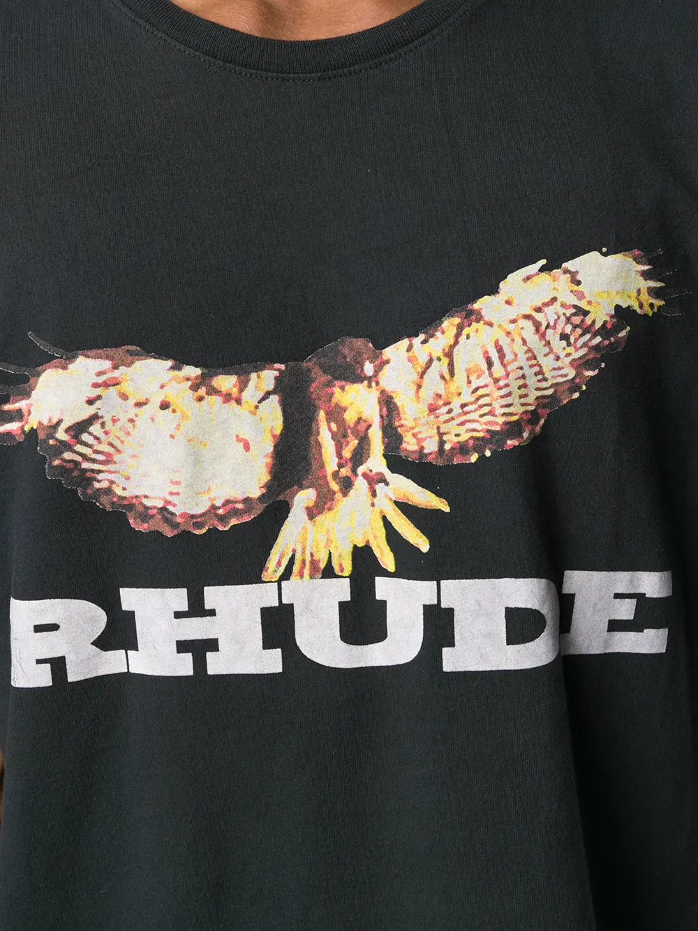 RHUDE Oversized T-shirt Zwart