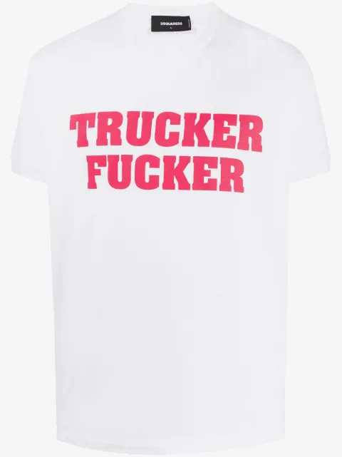 DSQUARED2 slogan-print box-cut T-shirt
