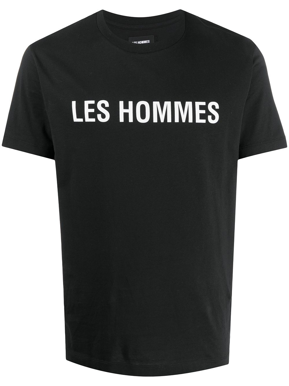 Les Hommes Logo Print T-shirt In Black