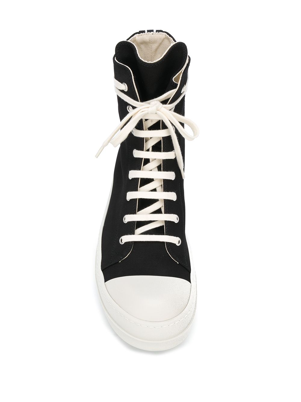 фото Rick owens drkshdw lace-up high top sneakers