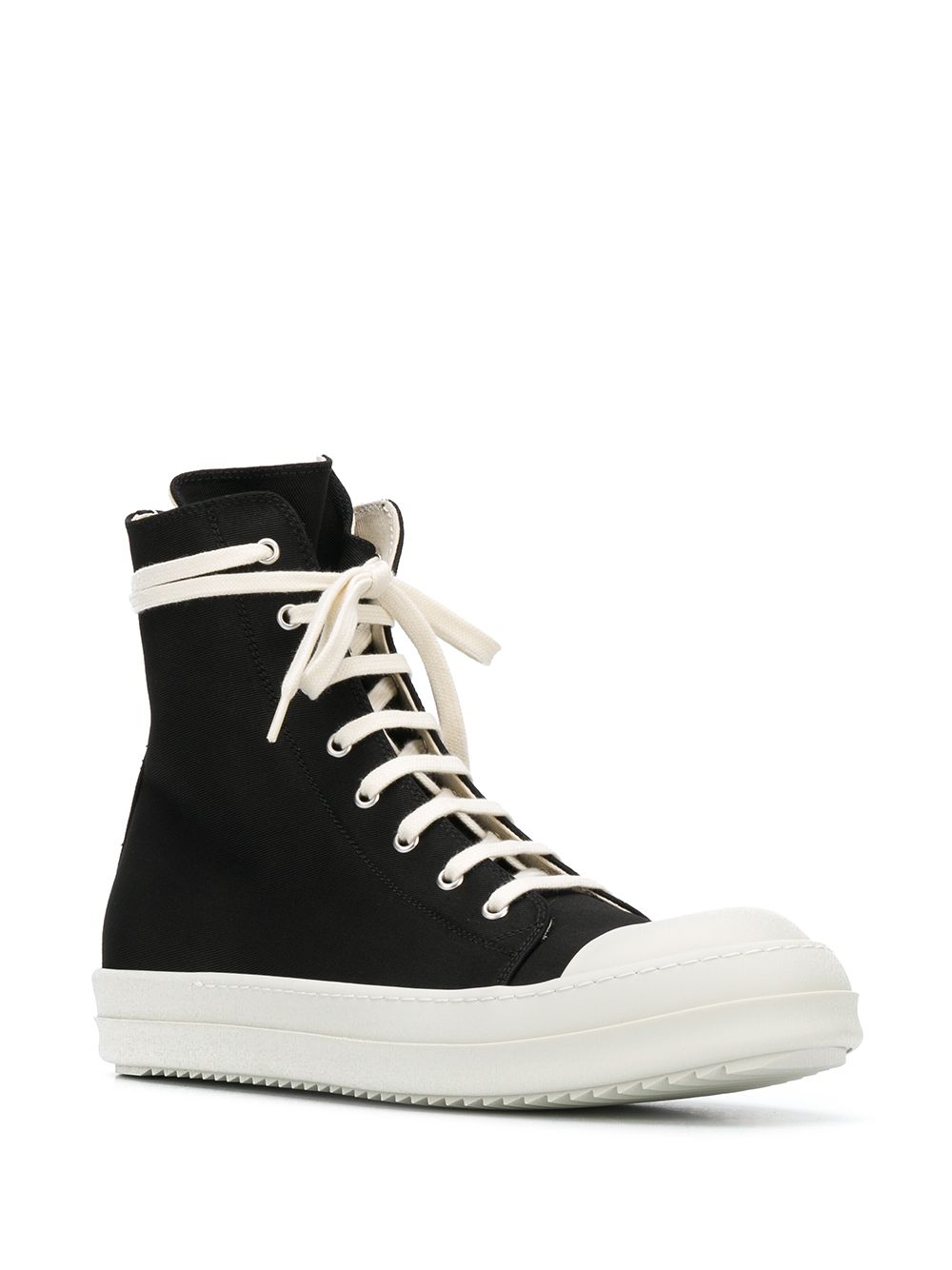 фото Rick owens drkshdw высокие кеды на шнуровке