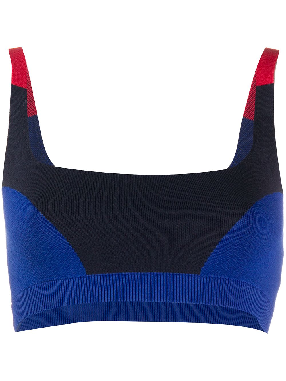 фото Nagnata colour-block technical-knit bralet