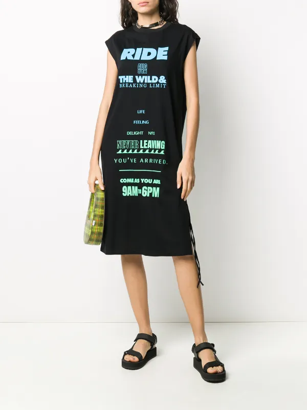graphic print t shirt dress