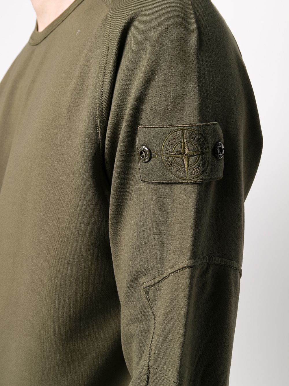 фото Stone island толстовка с нашивкой-логотипом