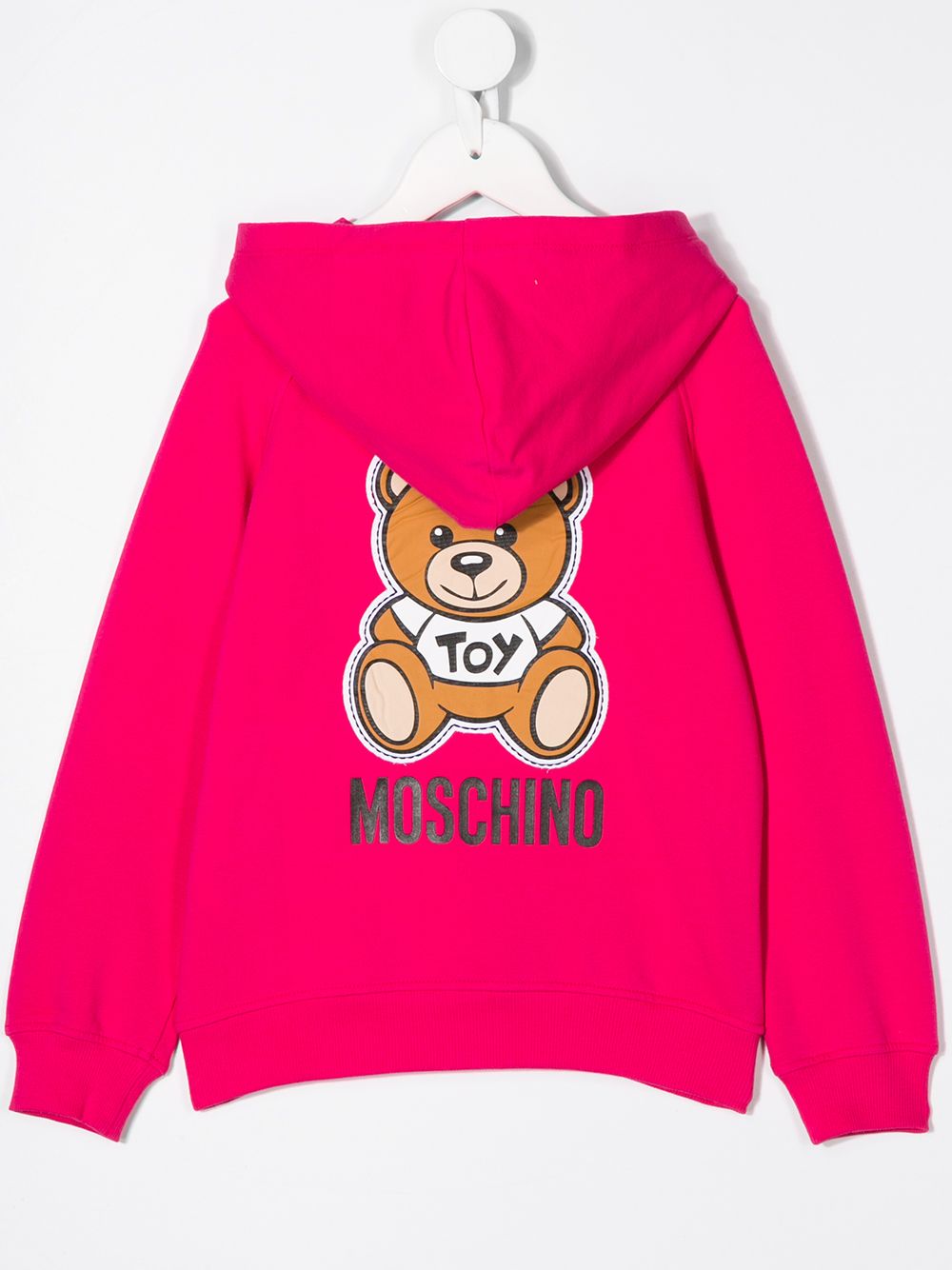 фото Moschino kids худи на молнии с логотипом