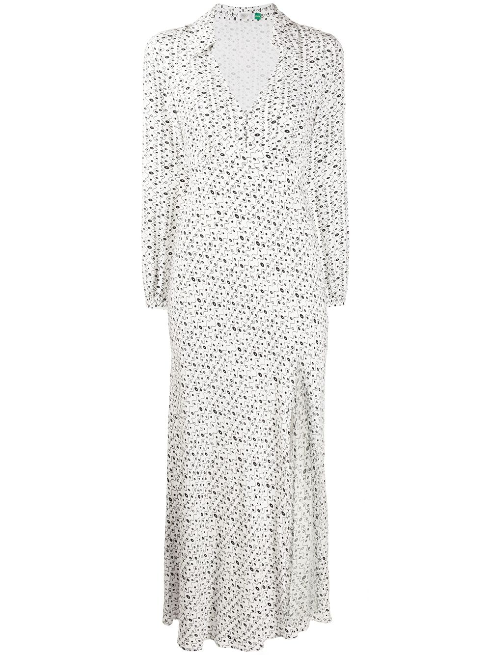 Shop Rixo London Ruby Graphic-print Dress In White