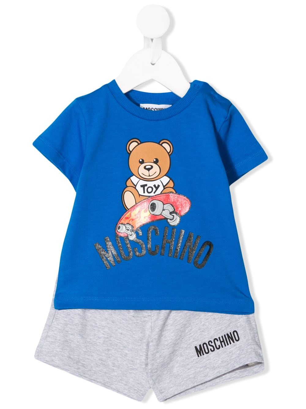 Moschino Babies' Two-piece Tracksuit In Blue