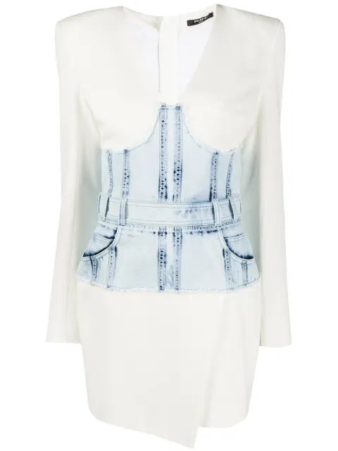 denim corset dress