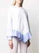 MSGM ruffle trim sweatshirt