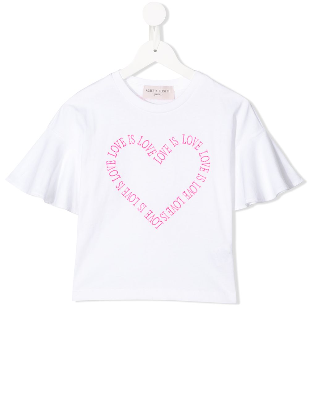 Shop Alberta Ferretti Short Sleeved T-shirt In White