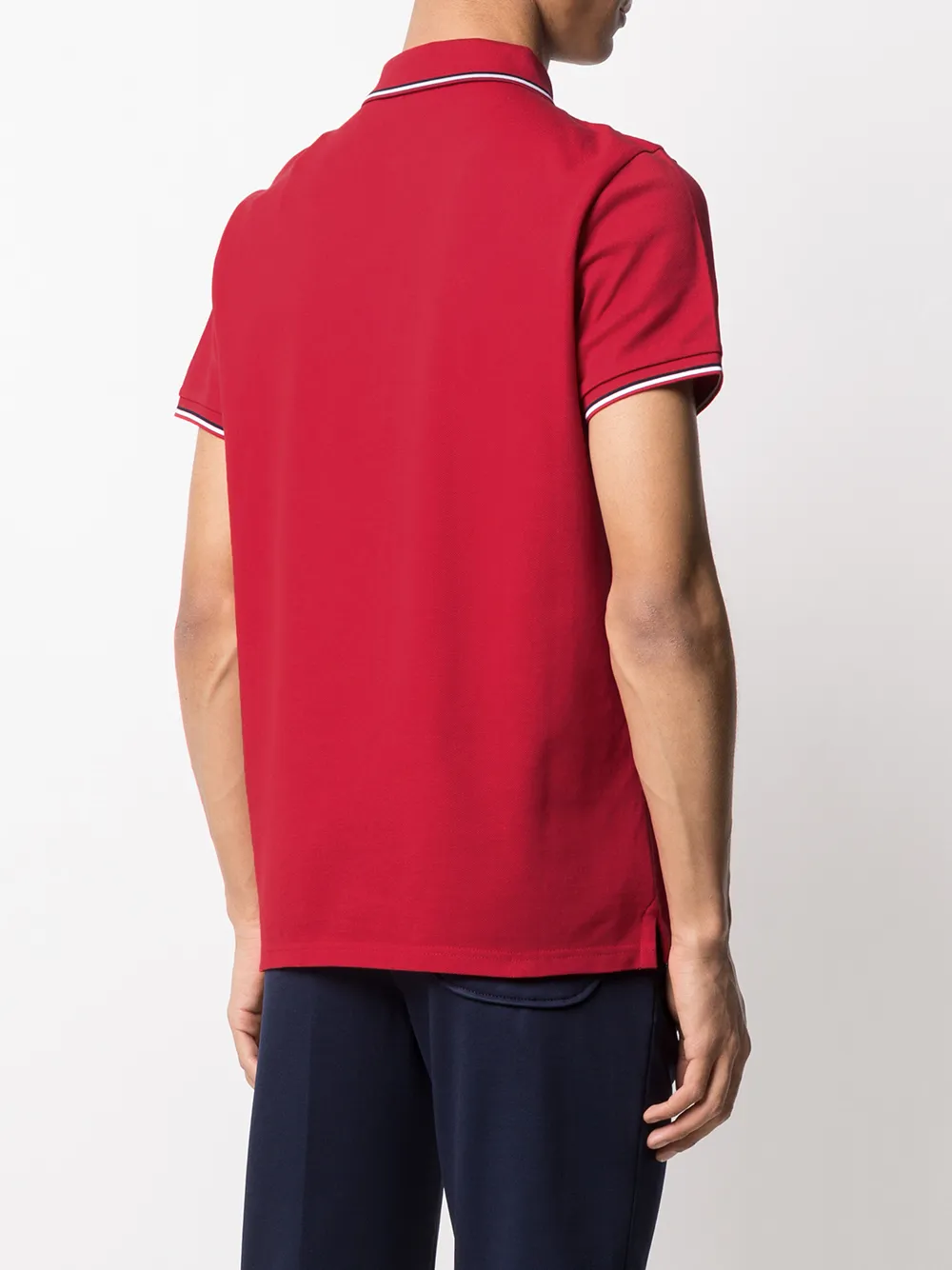 фото Moncler logo patch polo shirt