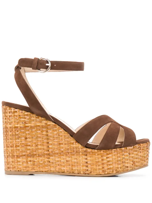 strappy suede sandals