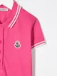 Moncler Kids قميص بولو مزين بخطوط