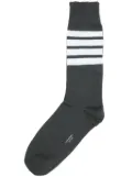 Thom Browne 4-Bar mid-calf socks - Grey
