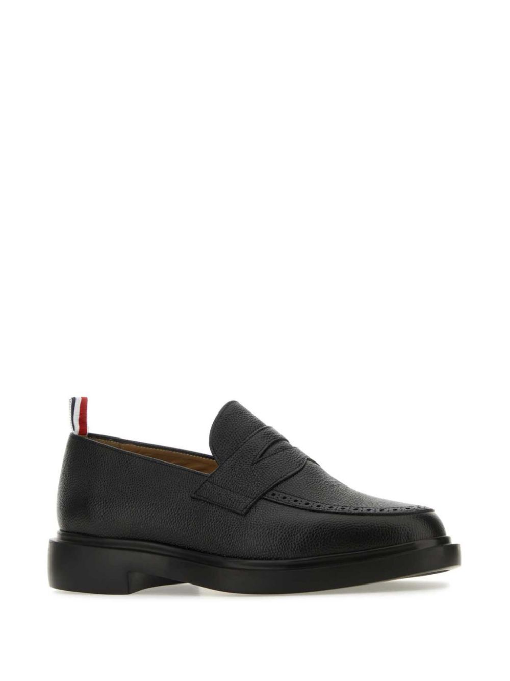 Thom Browne pebble-grain penny loafers - Black