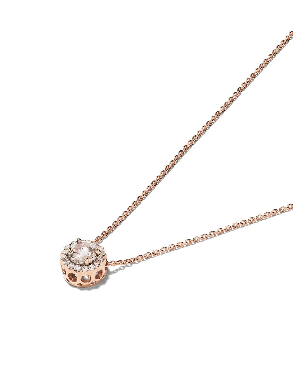 Shop Selim Mouzannar 18kt Rose Gold Diamond Beirut Necklace