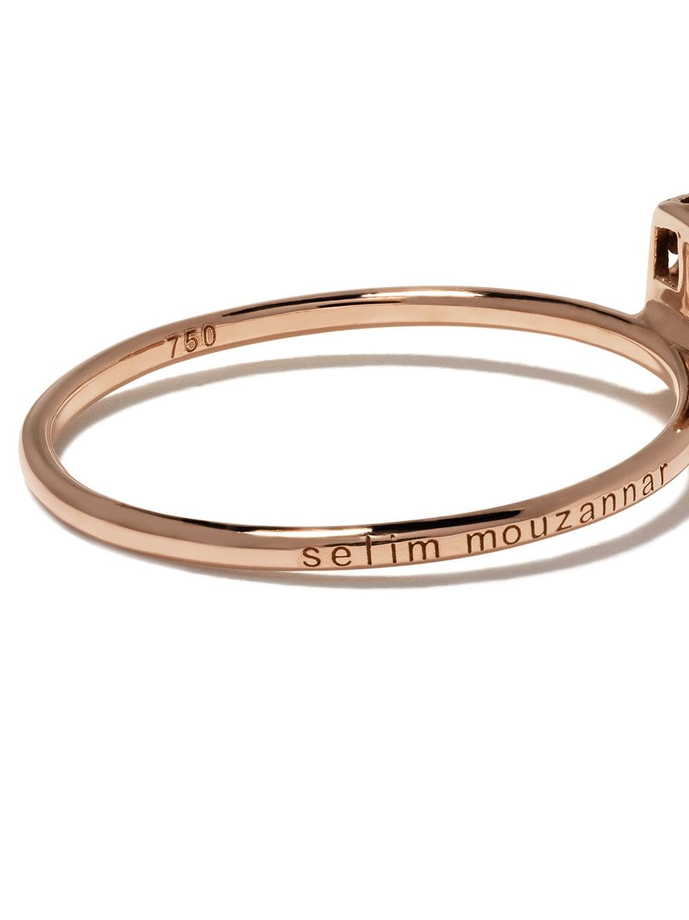 Shop Selim Mouzannar 18kt Rose Gold Diamond Rhodolite Beirut Ring