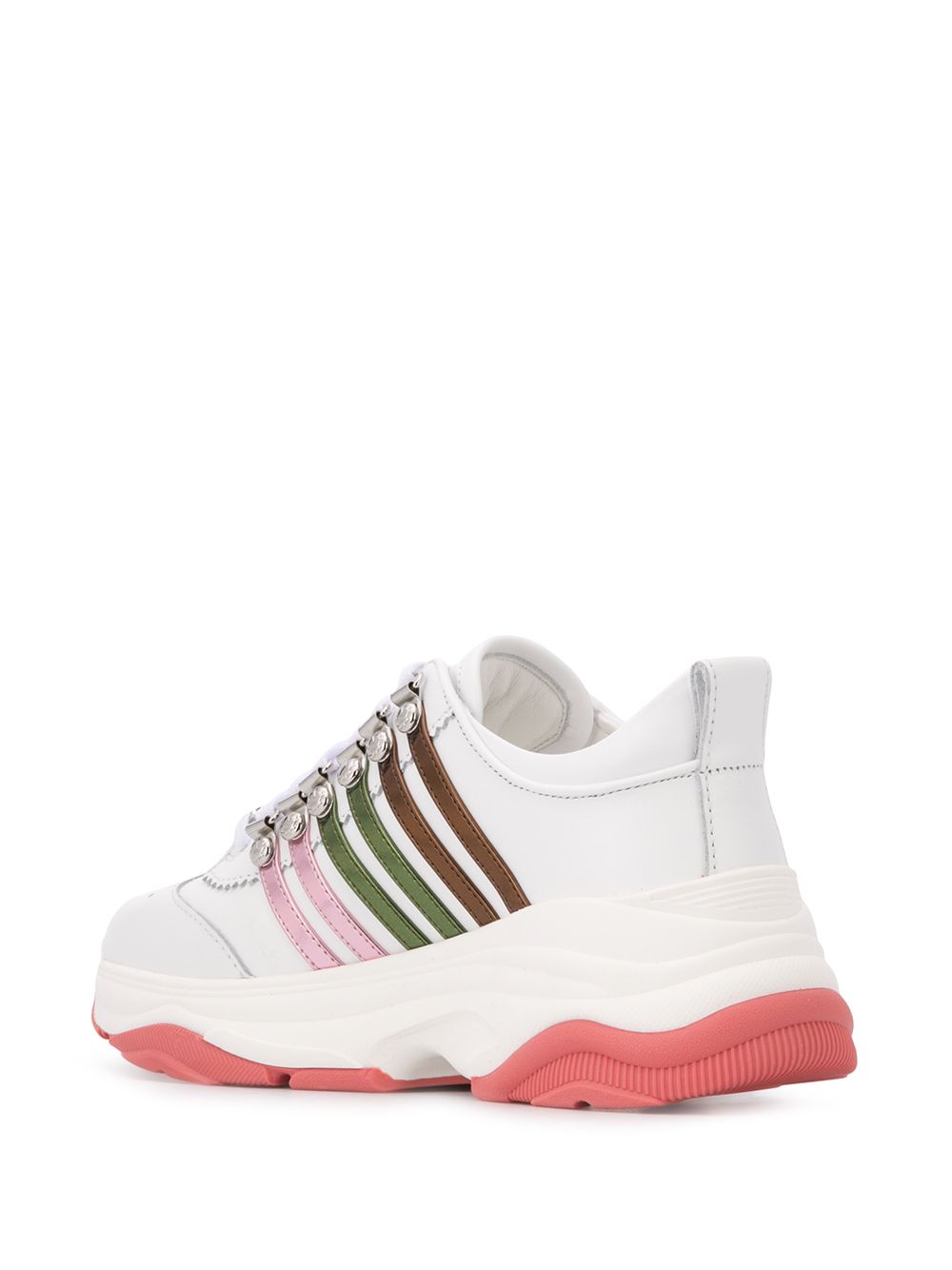 DSQUARED2 multi-striped low-top chunky sneakers Women