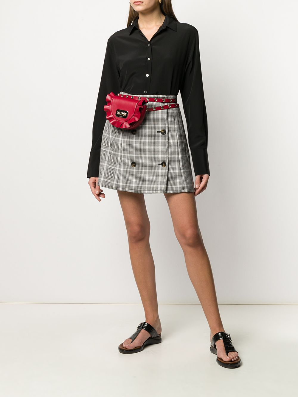 фото Red valentino rock ruffles belt bag