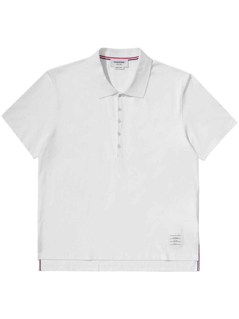 Thom Browne cotton polo shirt - White