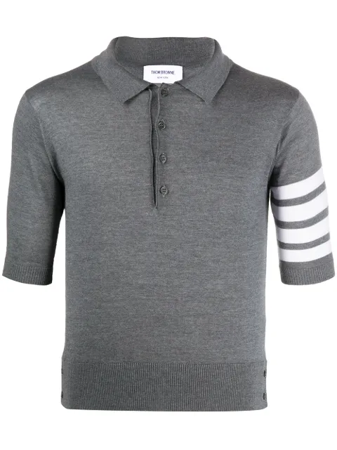 Thom Browne playera tipo polo de lana merina