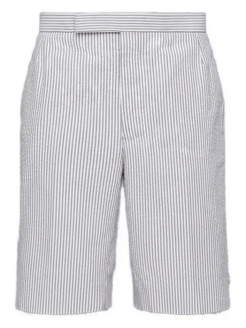 Thom Browne striped seersucker shorts