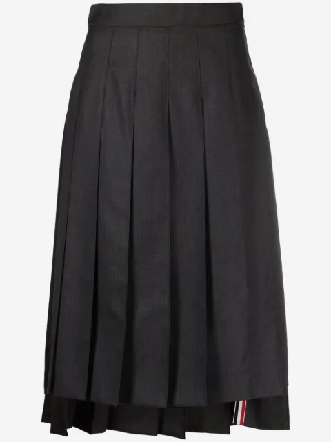 Thom Browne jupe mi-longue plissée