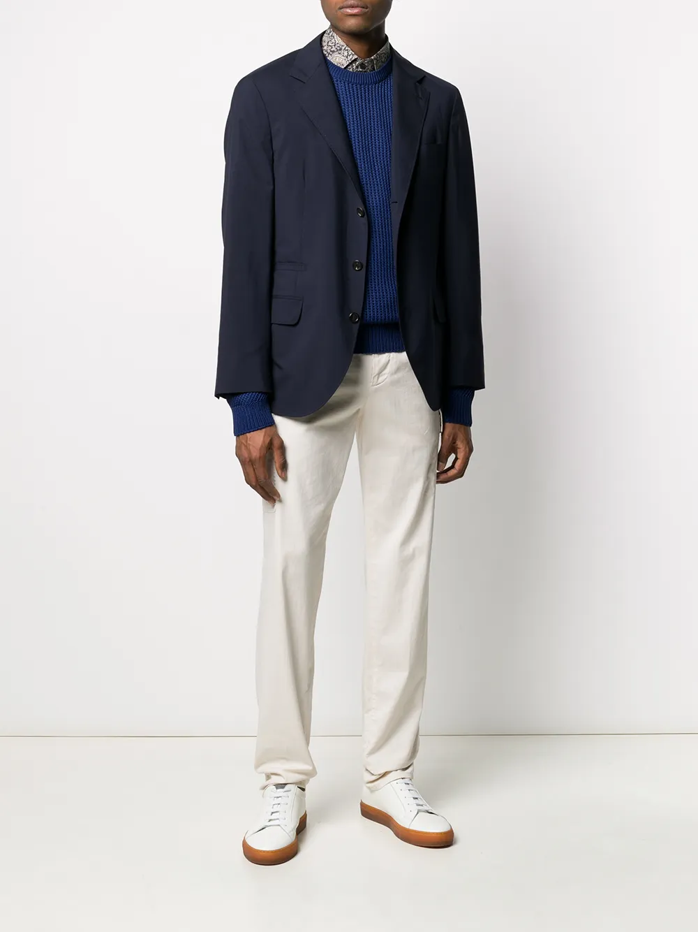 ETRO Opengebreide trui - Blauw
