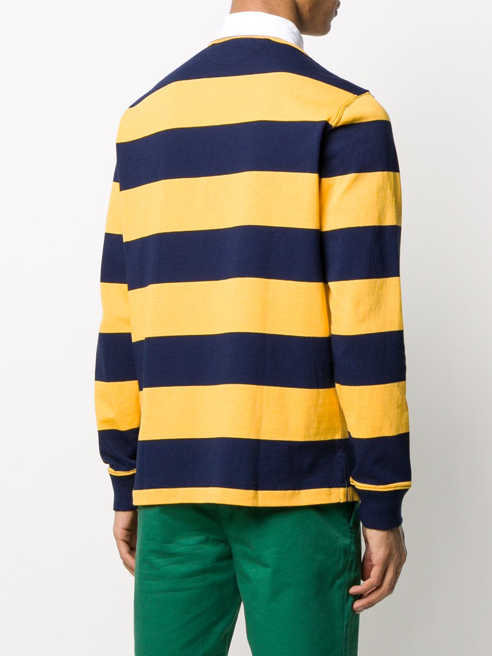 Polo Ralph Lauren Logo Embroidered Striped Polo Shirt - Farfetch