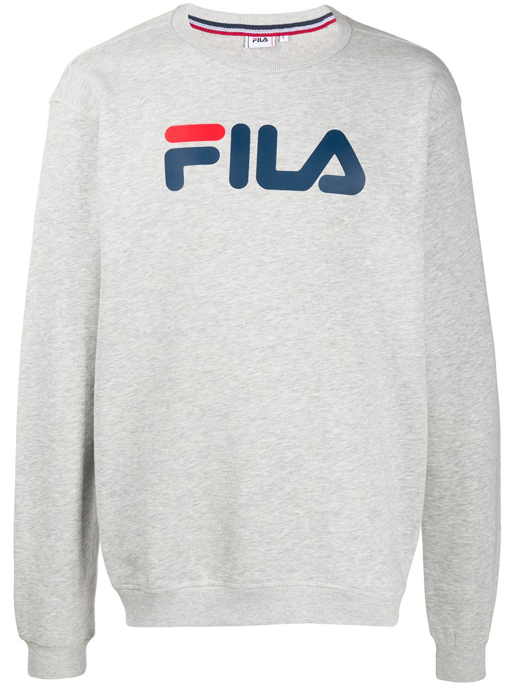 Fila Logo Print Jumper In Grey