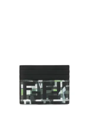 fendi card holder black
