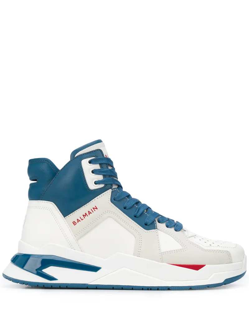 Balmain – B-Ball sneakers – men – Leather/Polyester/Rubber – 41, 42, 43, 40, 44, 45 – White