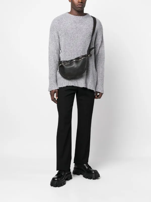 Guidi cracked-effect Belt Bag | Black | FARFETCH