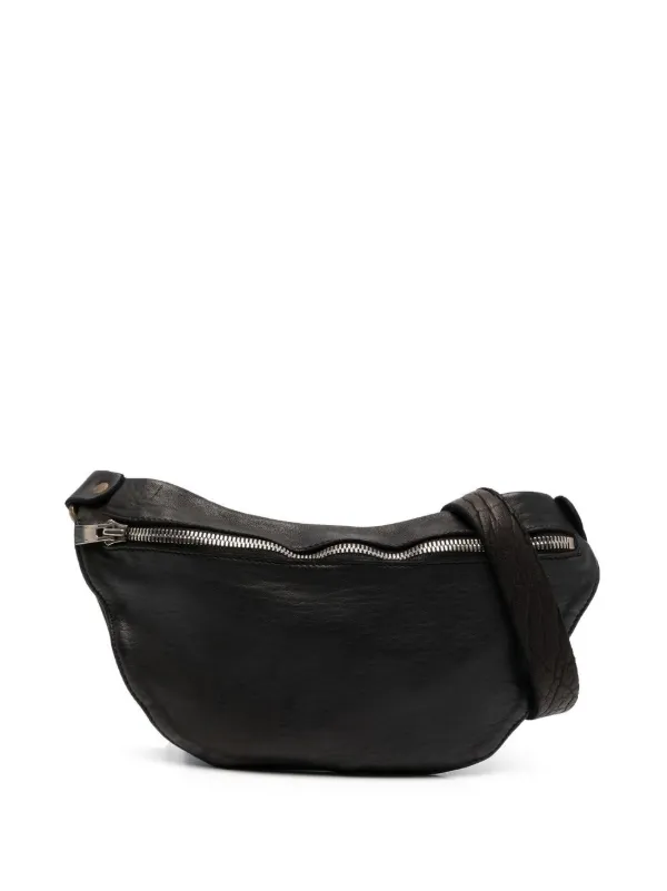 Guidi cracked-effect Belt Bag | Black | FARFETCH