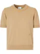 Image 1 of Burberry contrast trim monogram motif T-shirt