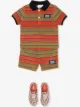 الصورة 2 من Burberry Kids قميص بولو بأبليكة شعار