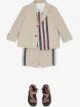 الصورة 2 من Burberry Kids بليزر مخطط بنقشة مونوغرام