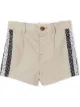الصورة 1 من Burberry Kids شورت مخطط بنقشة مونوغرام