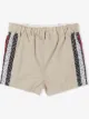 Burberry Kids شورت مخطط بنقشة مونوغرام