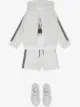الصورة 2 من Burberry Kids شورت بشريط ربط بشعار