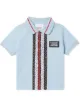 الصورة 1 من Burberry Kids قميص بولو مخطط بطبعة مونوغرام