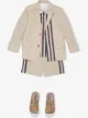 الصورة 2 من Burberry Kids شورت مخطط بنقشة مونوغرام