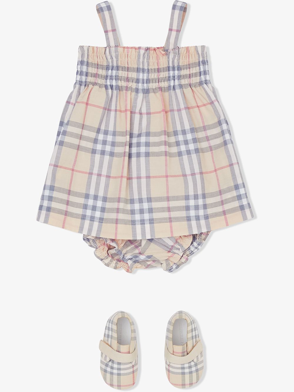 фото Burberry kids клетчатое платье