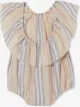 Burberry Kids بودي سوت كاروهات بتوقيع