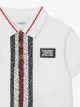 Burberry Kids قميص بولو بيكيه مخطط بنقشة مونوغرام