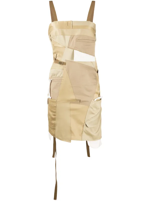 Junya Watanabe Deconstructed Apron Dress in Neutrals
